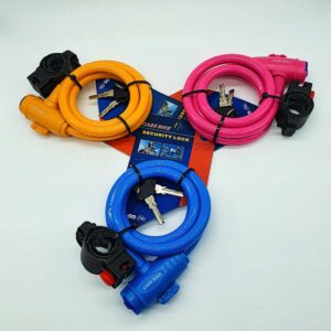 CANDADO CASSBIKE AZUL, ROSA, AMARILLO